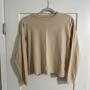 Nike Sportswear Long-sleeve in a khaki/white